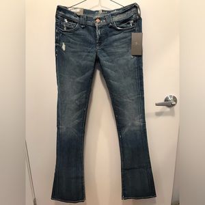 7 For All Mankind Rocker Low Rise Slim Bootcut (New with tags)